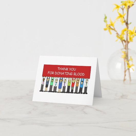 Danke für die Blutspende Karte (Gelbe Blume)