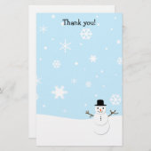 Danke für die Briefe Weihnachtsfest Briefpapier (Vorne/Hinten)