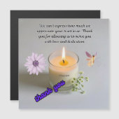 Danke für die Brighation meines Tages Magnetkarte (Vorne/Hinten)