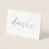 Danke für die deutsche Dankbarkeit von Danke Elega Folienkarte (Vorderseite)