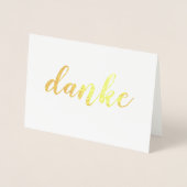 Danke für die deutsche Dankbarkeit von Danke Elega Folienkarte (Vorderseite)