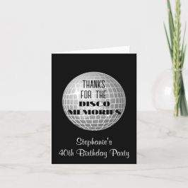 Danke für die Disco-Erinnerungen 40. Geburtstag Vi