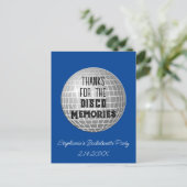 Danke für die Disco-Erinnerungen Bachelorette Viel Postkarte (Stehend Vorderseite)