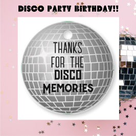 Danke für die Disco Erinnerungen Retro Geburtstag Geschenkanhänger