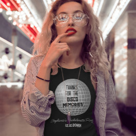 Danke für die Disco-Erinnerungen Retro-Junggeselin T-Shirt