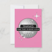 DANKE für die Disco-Liebe Ball Retro Geburtstag (Vorderseite)