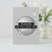 DANKE für die Disco-Liebe Ball Retro Geburtstag (Stehend Vorderseite)