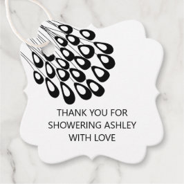 Danke für die Dusche mit Liebe Brautparty Geschenkanhänger