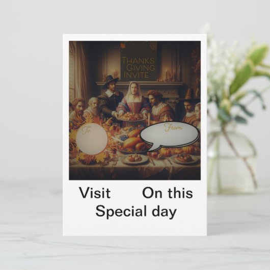 Danke für die Einladung (Stehend Vorderseite)