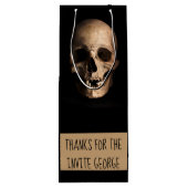 Danke für die Einladung Geschenktüte Für Weinflaschen (Rückseite)