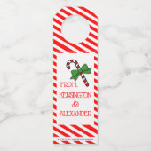 Danke für die Einladung zu Weihnachten Flaschenanhänger (Rückseite)