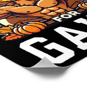 Danke für die Erfolge - Erntedank Funny Gym Workou Poster (Ecke)