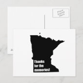 Danke für die Erinnerungen Minnesota Postkarte (Vorne/Hinten)