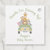 Danke für die Fahrt mit der Baby-Dusche von Animal Geschenkanhänger (Rückseite)