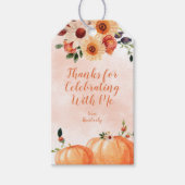 Danke für die Feier mit mir Fall Geschenkanhänger (Vorderseite)