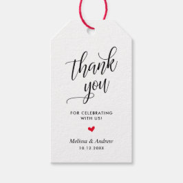 Danke für die Feier mit uns, Hochzeit Geschenkanhänger