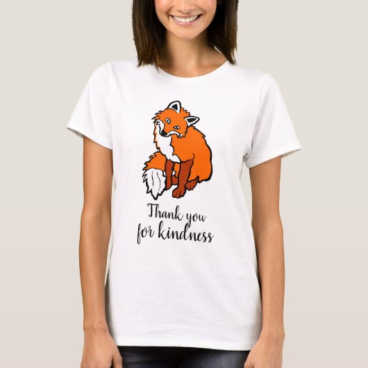 Danke für die Freundlichkeit roter Fuchs lustig el T-Shirt (Vorderseite)