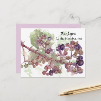 Danke für die Gartenfrüchte Brombeeren Obst Postkarte