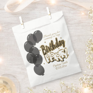 Danke für die Geburtstagsparty   DIY Text Geschenktütchen