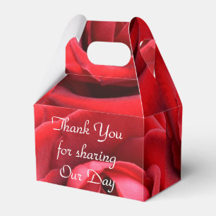 "Danke für die gemeinsame Nutzung"-Rote Rose Geschenkschachtel