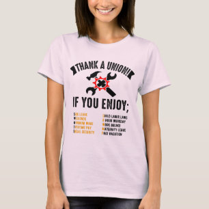 Danke für die Gewerkschaft T-Shirt