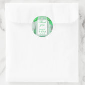 Danke für die grüne Landschaft Runder Aufkleber (Tasche)