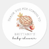 Danke für die Herbstdusche Runder Aufkleber (Vorderseite)