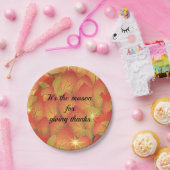 Danke für die Herbstleaves Pappteller (Party)