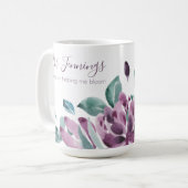 Danke für die Hilfe bei der Bloom-Tasse Kaffeetasse (Vorderseite Links)