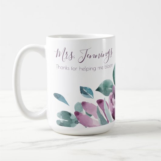 Danke für die Hilfe bei der Bloom-Tasse Kaffeetasse (Links)