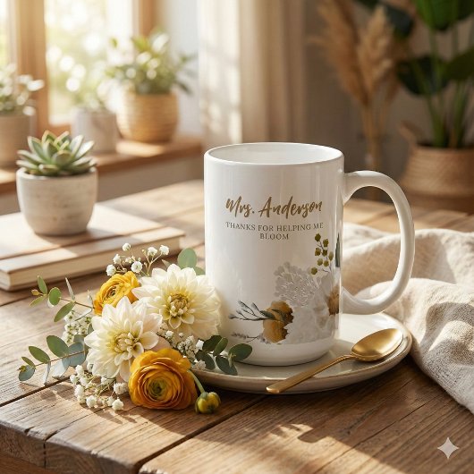 Danke für die Hilfe bei der Bloom-Tasse Kaffeetasse