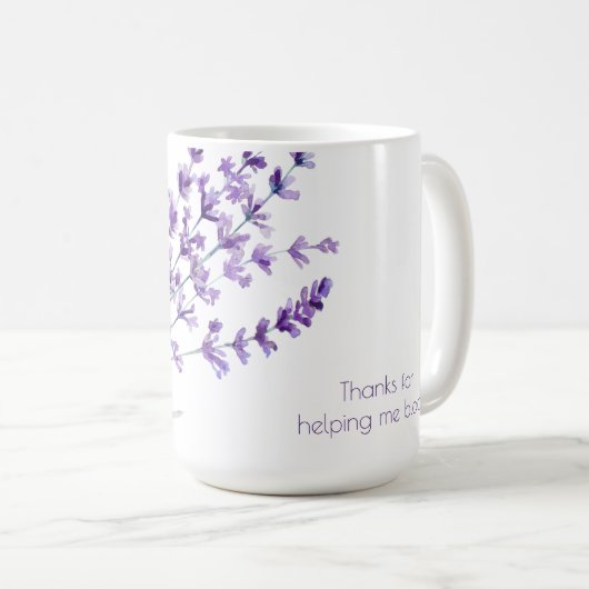 Danke für die Hilfe bei der Bloom-Tasse Kaffeetasse (VorderseiteRechts)