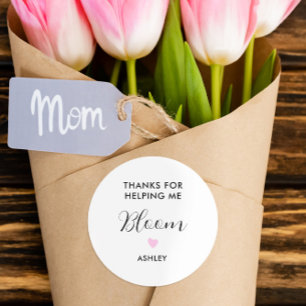 Danke für die Hilfe beim Aufkleber für die Blume v