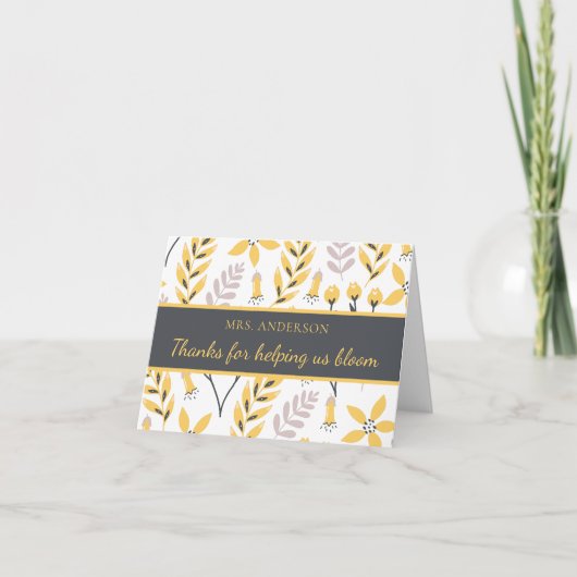 Danke für die Hilfe, die uns die Grußkarte des Blo (Vorderseite)