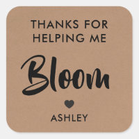 Danke für die Hilfe für die Blume Sticker, Kraft
