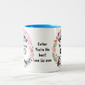 Danke für die Hilfe für unser Kinderblutlehrer-Ges Zweifarbige Tasse (Mittel)