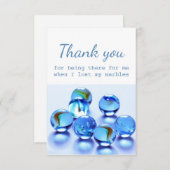 Danke für die Hilfe, wenn ich meine Murmeln verlor (Vorne/Hinten)