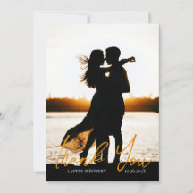 Danke für die Hochzeit Flat Danke Karte