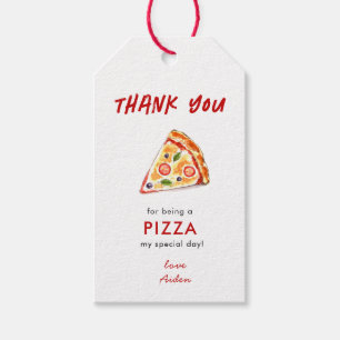 Danke für die Kinder PIZZA Geburtstagsfeier Geschenkanhänger