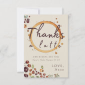 Danke für die kleine rustikale Kaffeemaschine Baby (Vorderseite)