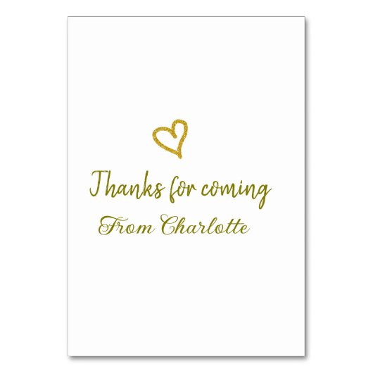 Danke für die kommende Hinzufügen Name Text-Nachri (Vorderseite)