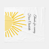 Danke für die kommende Hinzufügen Name Text-Nachri Fleecedecke (Vorderseite (Horizontal))