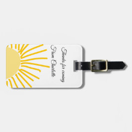 Danke für die kommende Hinzufügen Name Text-Nachri Gepäckanhänger