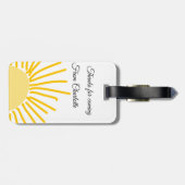 Danke für die kommende Hinzufügen Name Text-Nachri Gepäckanhänger (Rückseite horizontal)