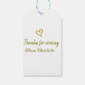 Danke für die kommende Hinzufügen Name Text-Nachri Geschenkanhänger (Rückseite)