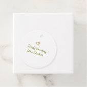 Danke für die kommende Hinzufügen Name Text-Nachri Geschenkanhänger (Beispiel)