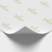 Danke für die kommende Hinzufügen Name Text-Nachri Geschenkpapier (Ecke)