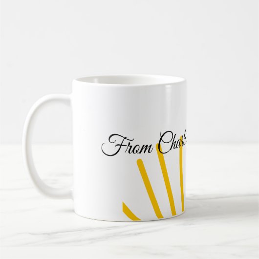 Danke für die kommende Hinzufügen Name Text-Nachri Kaffeetasse (Links)