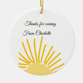 Danke für die kommende Hinzufügen Name Text-Nachri Keramik Ornament