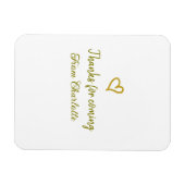 Danke für die kommende Hinzufügen Name Text-Nachri Magnet (Horizontal)